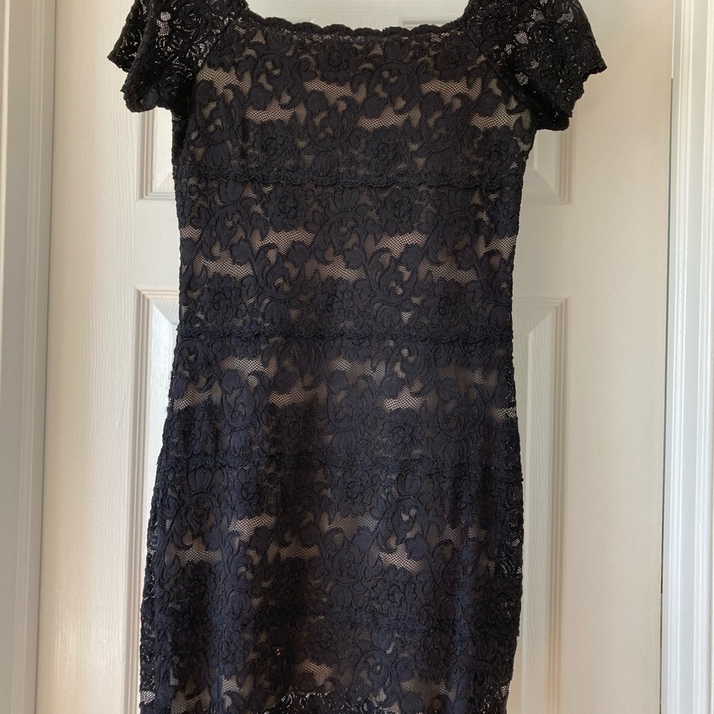 Black lace dress